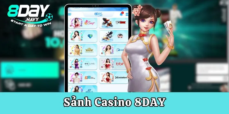 8Day Casino Live - đã mắt với những Dealer xinh đẹp, nóng bỏng