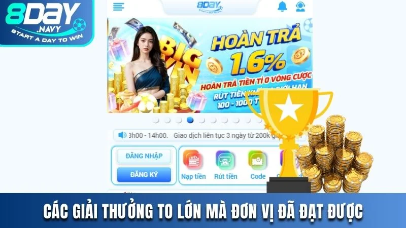 Các giải thưởng to lớn mà đơn vị đã đạt được