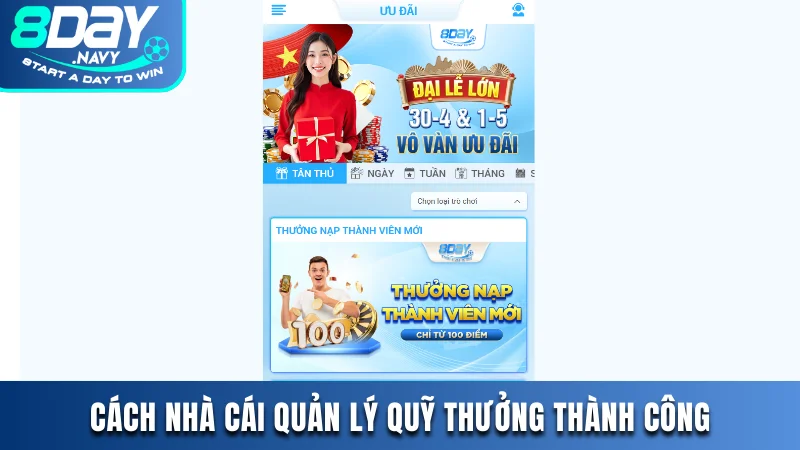 Cách nhà cái quản lý quỹ thưởng thành công