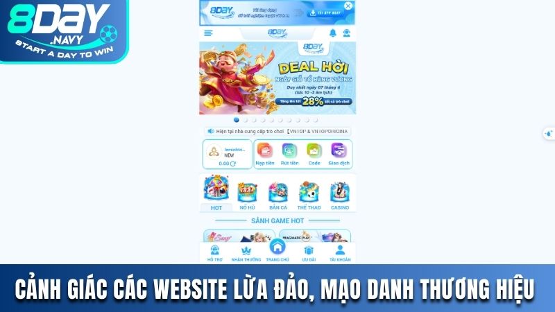 Cảnh Giác Các Website Lừa Đảo, Mạo Danh Thương Hiệu 8DAY Cảnh giác các website lừa đảo, mạo danh thương hiệu
