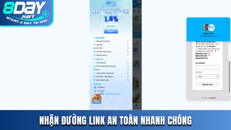 Phương pháp nhận đường link chính thức nhanh chóng