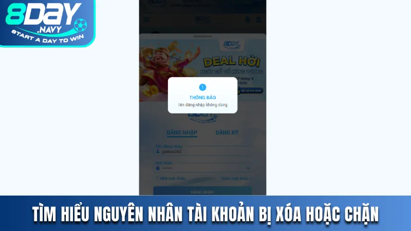 Tìm hiểu nguyên nhân tài khoản bị xóa hoặc chặn