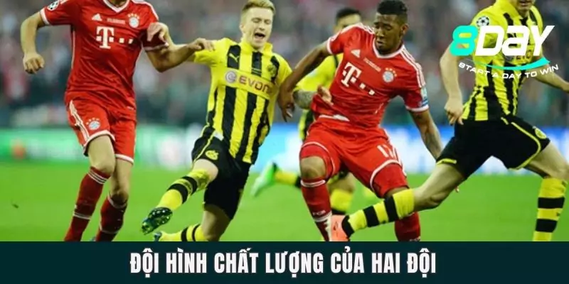 Dự Đoán Bayern Munich Vs Borussia Dortmund Ngày 12/4 - 23h30 Đội hình chất lượng của hai đội